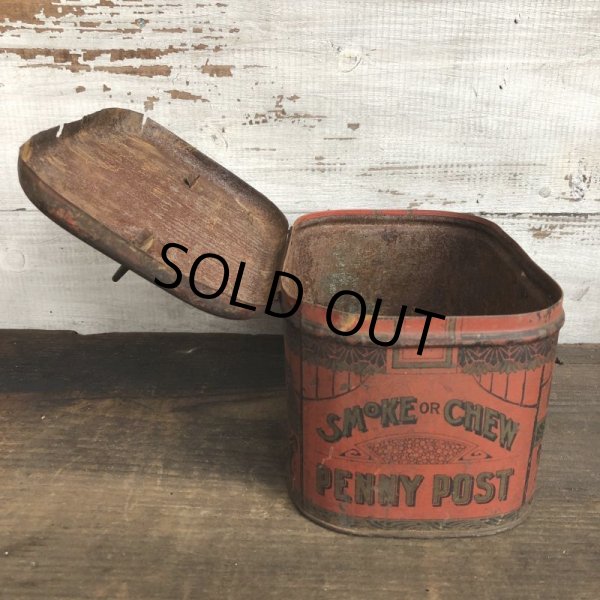 画像4: Vintage Penny Post Cut Plug Tabacco Tin (T007) (4)