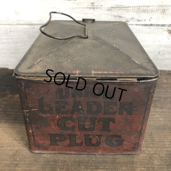 画像5: Vintage Union Leader Cut Plug Tabacco Tin (T005) (5)
