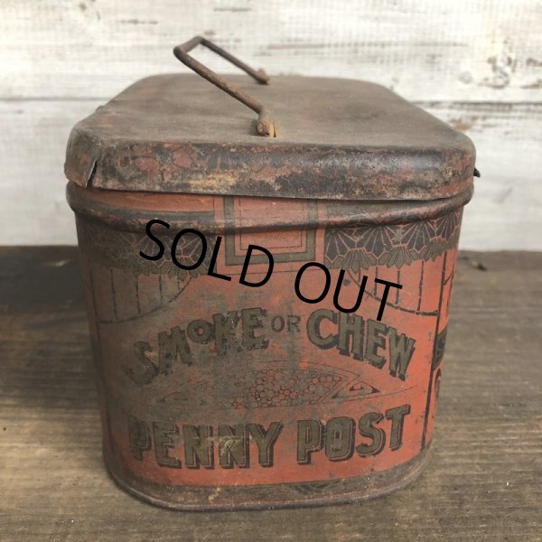 画像8: Vintage Penny Post Cut Plug Tabacco Tin (T007) (8)
