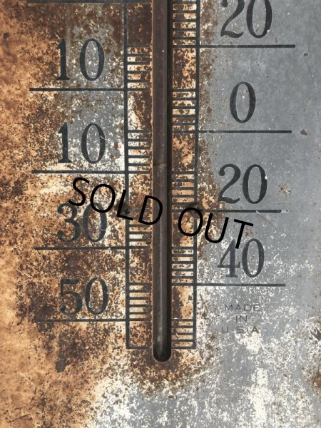 画像7: Vintage Delco Battery Advertising Thermometer Sign (T033) (7)