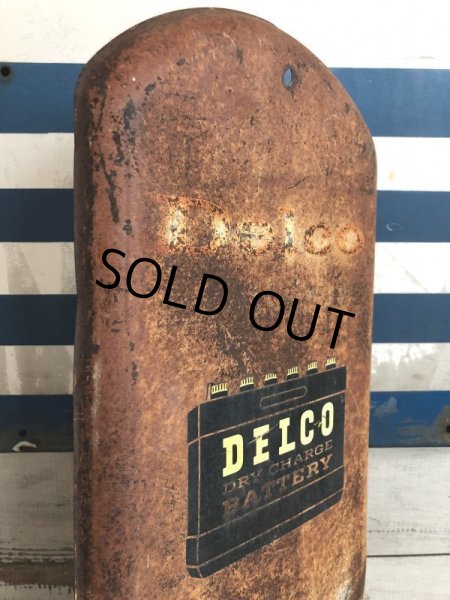 画像3: Vintage Delco Battery Advertising Thermometer Sign (T033) (3)