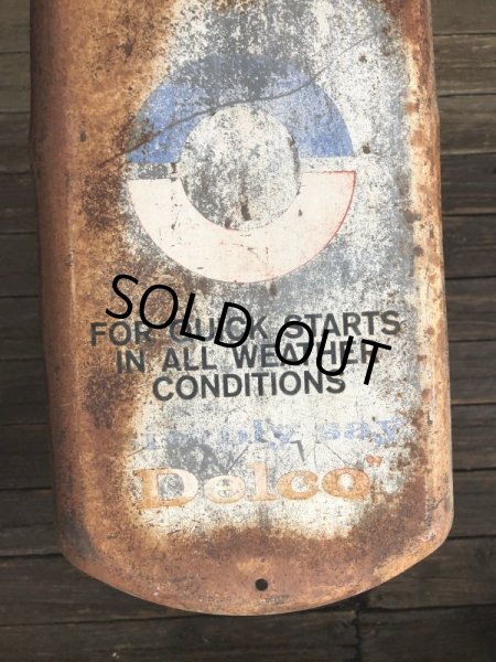 画像8: Vintage Delco Battery Advertising Thermometer Sign (T033) (8)