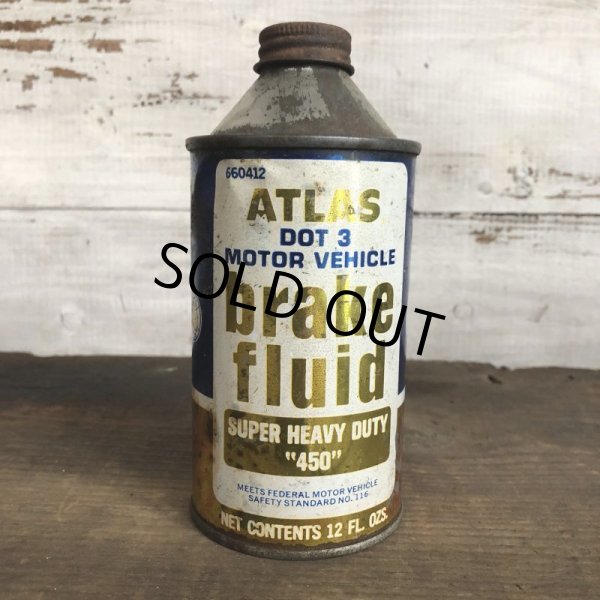 画像1: Vintage ATLAS Brake Fluid can (T038)  (1)