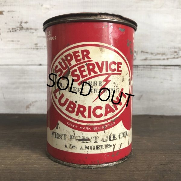 画像1: Vintage SUPER SERVICE LUBRICANT can (T041)  (1)