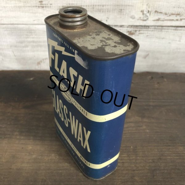 画像2: Vintage Flash Glass Wax can (T044)  (2)