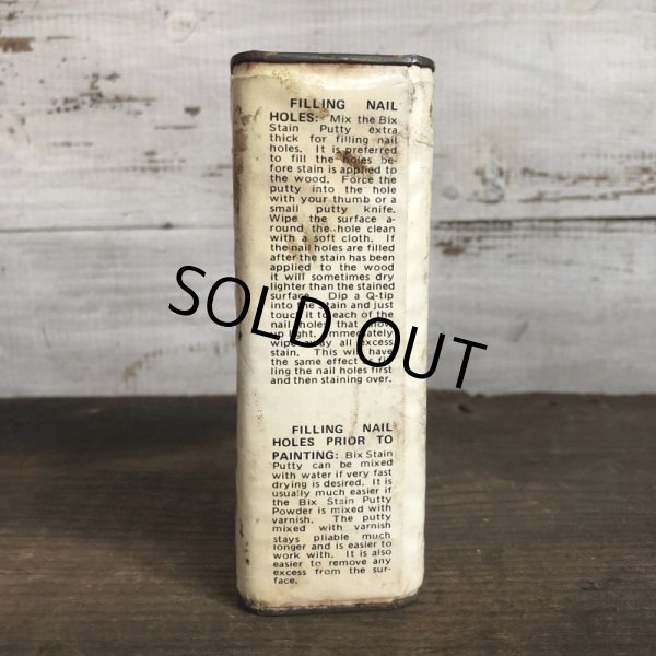 画像2: Vintage BIX STAIN PUTTY POWDER can (T043)  (2)