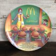 画像1: Vintage 1989 McDonalds Plastic Plate Hamburger University (T096)  (1)