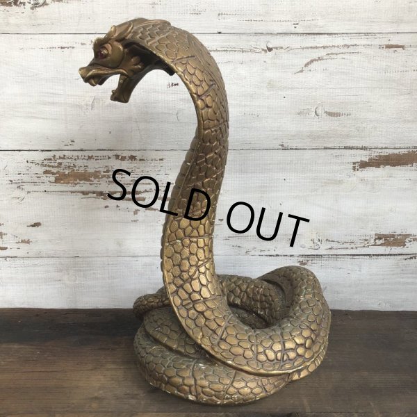 画像4: Vintage 1960s UNIVERSAL STATUARY Gold King Cobra 16' Statue Gold (T100) (4)