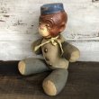 画像2: Vintage 1930s Monkey Bellhop Doll Composition (MA503) (2)