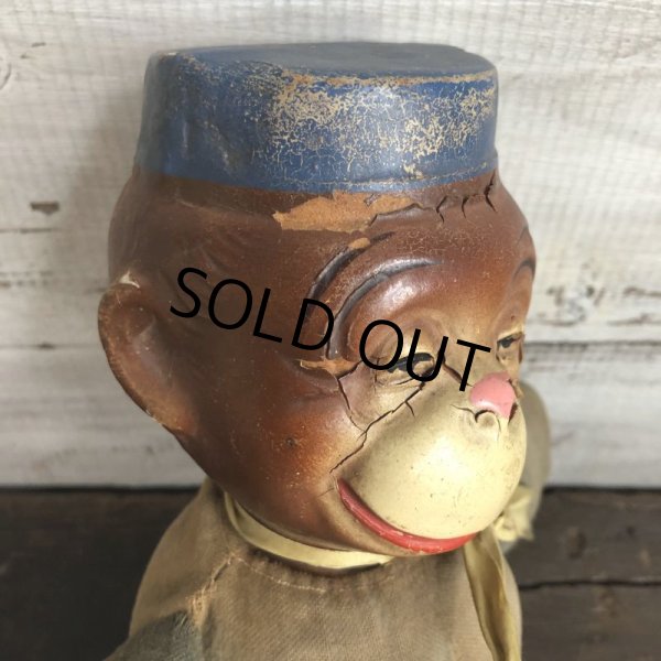 画像6: Vintage 1930s Monkey Bellhop Doll Composition (MA503) (6)