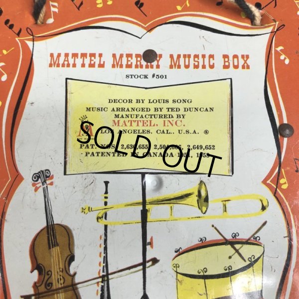 画像3: Vintage 1953 Mattel Merry Music Box (MA501) (3)