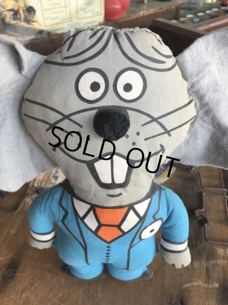 画像5: Vintage Suit Mouse Motif Pillow Rag Doll (T0109) (5)