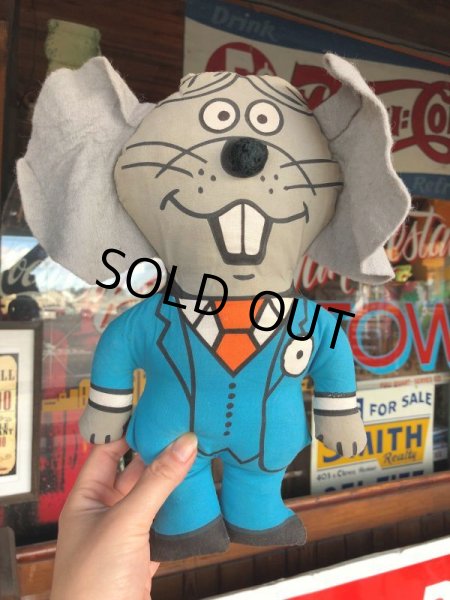 画像6: Vintage Suit Mouse Motif Pillow Rag Doll (T0109) (6)