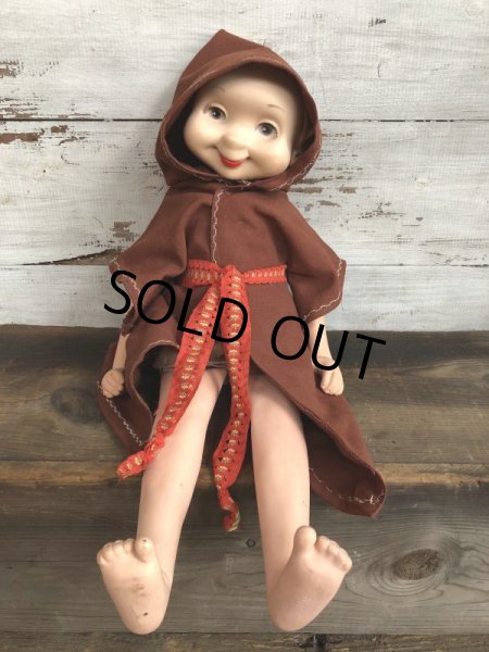 画像10: Vintage 1960s Wimsie Doll Monk (T130) (10)