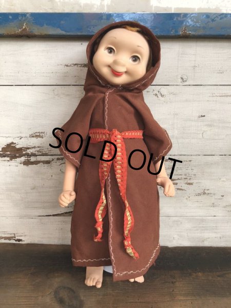 画像1: Vintage 1960s Wimsie Doll Monk (T130) (1)