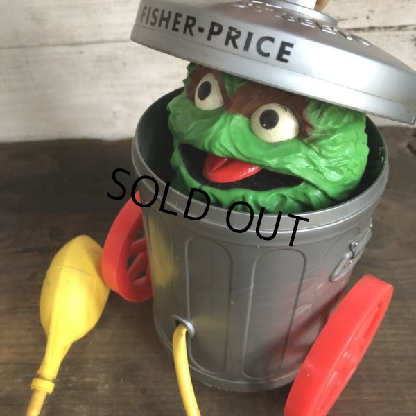 画像9: Vintage 1970s Sesame Street Pop Up Trash Can OSCAR  (T123) (9)