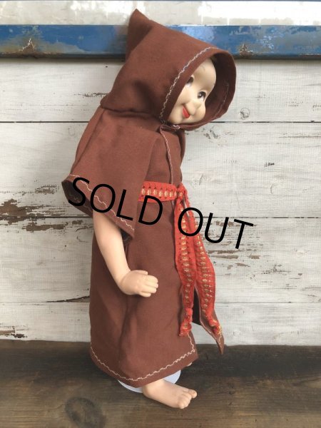 画像2: Vintage 1960s Wimsie Doll Monk (T130) (2)