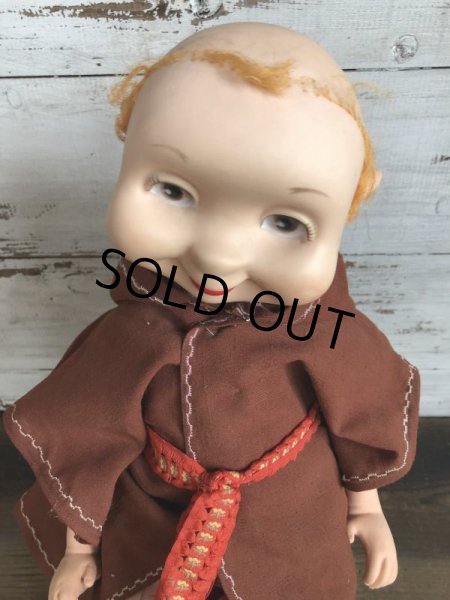 画像9: Vintage 1960s Wimsie Doll Monk (T130) (9)