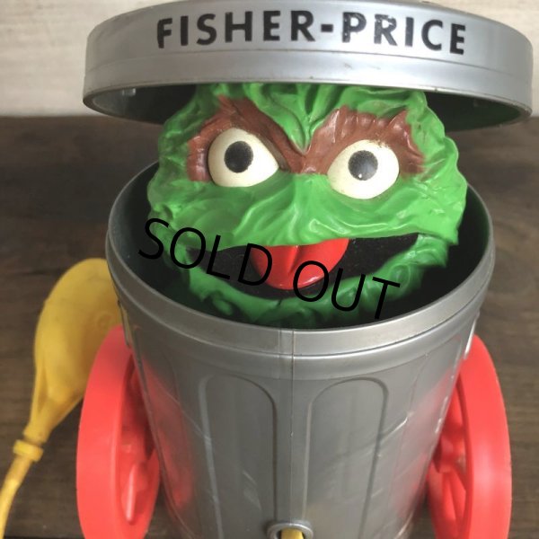 画像10: Vintage 1970s Sesame Street Pop Up Trash Can OSCAR  (T123) (10)