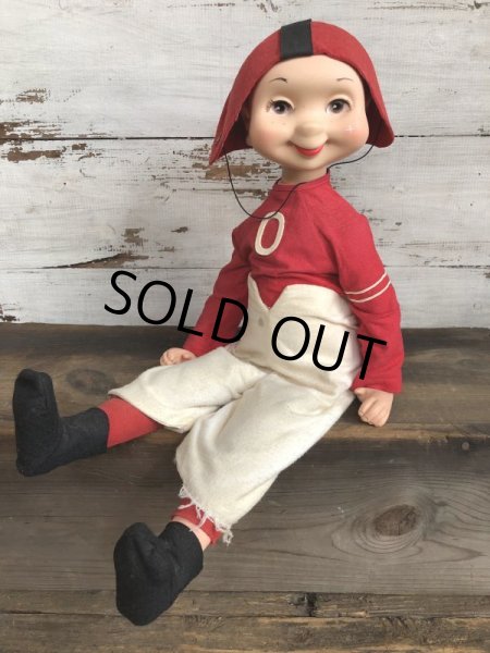 画像10: Vintage 1960s Wimsie Doll Zero The Football Player (T131) (10)