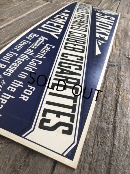 画像4: Vintage Marshall's prepared cubeb cigarettes Poster Sign (T132) (4)