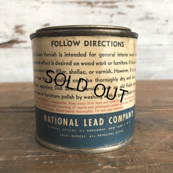 画像4: Vintage Dutch Boy Paint Dull Sheen Varnish Can (T137) (4)