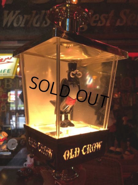 画像2: Vintage Old Crow Bourbon Whisky BAR Wall Lamp Sign (T136) (2)