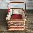 画像5: Vintage FOLD-AWAY Folding Grocery Store Basket (T133) (5)