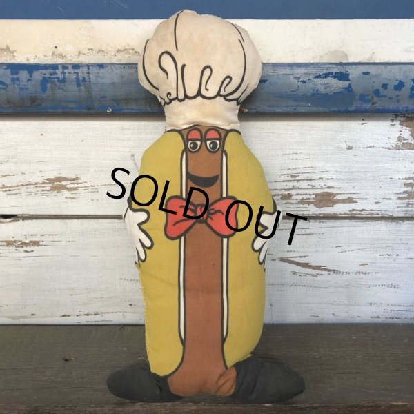 画像1: Vintage Kahn's Hot Dog Pillow Doll (T136) (1)