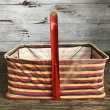 画像6: Vintage FOLD-AWAY Folding Grocery Store Basket (T133) (6)