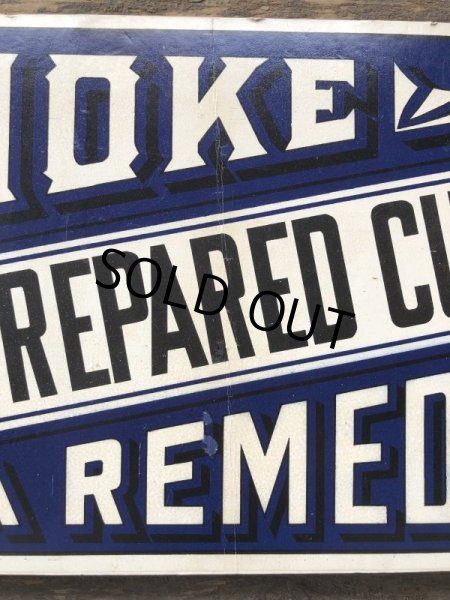 画像6: Vintage Marshall's prepared cubeb cigarettes Poster Sign (T132) (6)