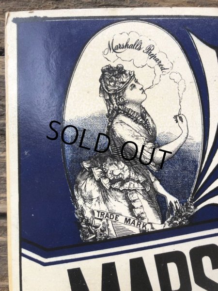 画像5: Vintage Marshall's prepared cubeb cigarettes Poster Sign (T132) (5)