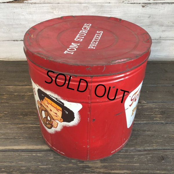 画像3: Vintage Pretzel Tin Tom Sturgis Large (T142) (3)