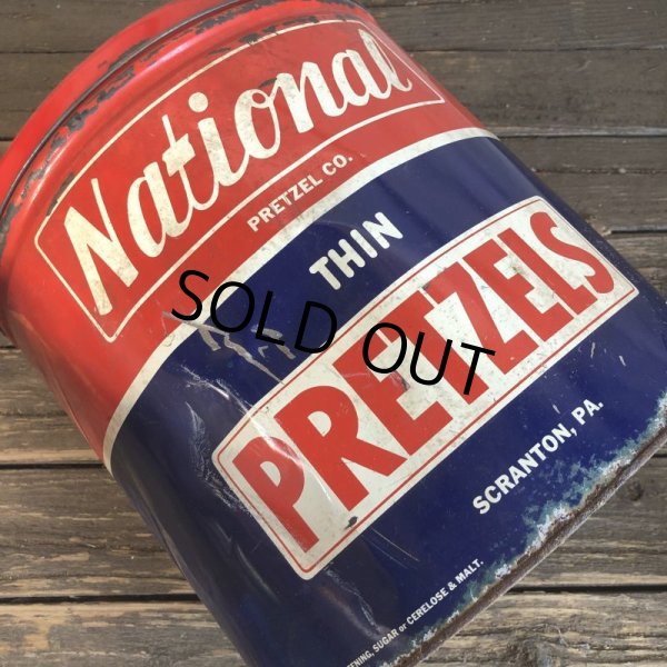 画像8: Vintage National Pretzel 4 1/2 lbs Tin Can (T139) (8)