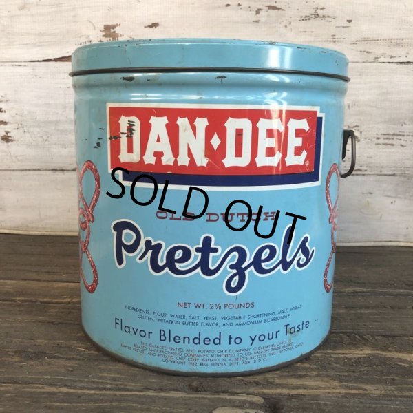 画像3: Vintage DAN DEE Pretzel 2 1/2 Pounds Tin Can (T140) (3)