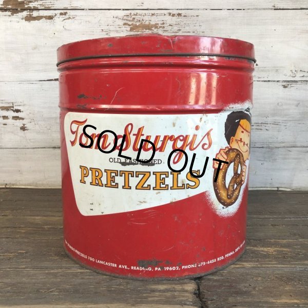 画像4: Vintage Pretzel Tin Tom Sturgis Large (T142) (4)