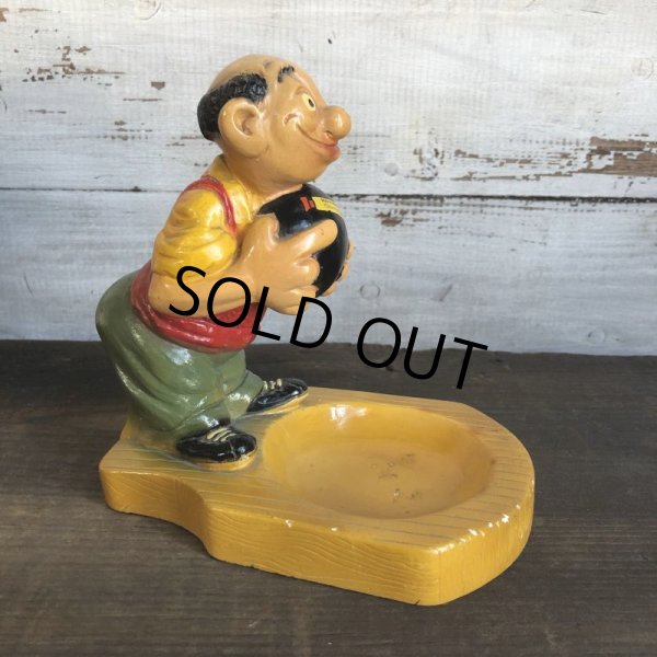 画像2: Vintage Plaster Chalkware Ashtray GUTTER GUS (T137) (2)