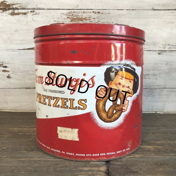 画像2: Vintage Pretzel Tin Tom Sturgis Large (T142) (2)