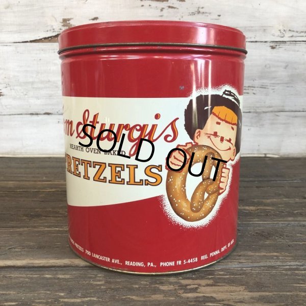 画像2: Vintage Pretzel Tin Tom Sturgis Small (T143) (2)