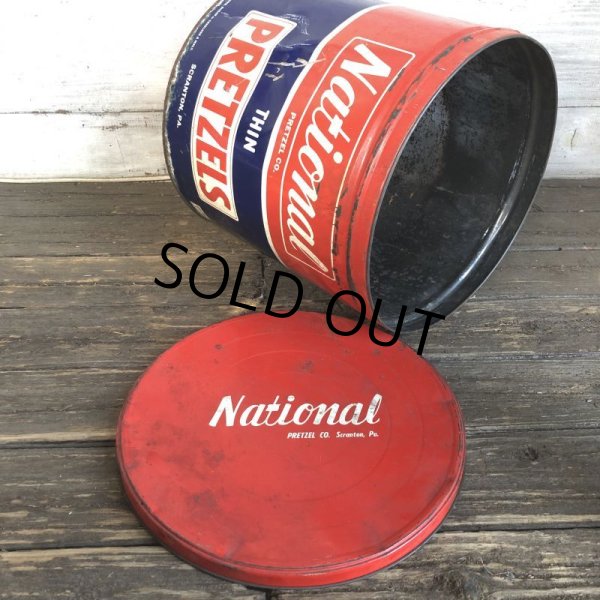 画像5: Vintage National Pretzel 4 1/2 lbs Tin Can (T139) (5)