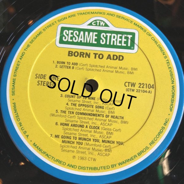 画像3: Vintage LP Sesame Street Born To Add (T151) (3)