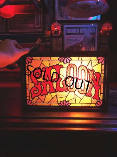 画像10: Vintage Saloon Lighted Stained Glass Bar Sign (T160) (10)
