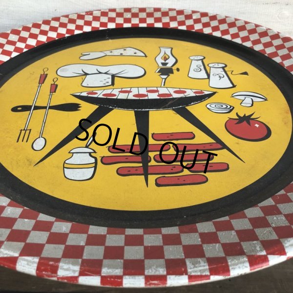 画像4: Vintage BBQ Tin Tray (T167) (4)