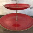 画像8: Vintage Mid-century 2 tier tidbit stand tray (T163) (8)