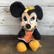 画像1: Vintage Disney Minnie Mouse Plush Doll 28cm (T174) (1)