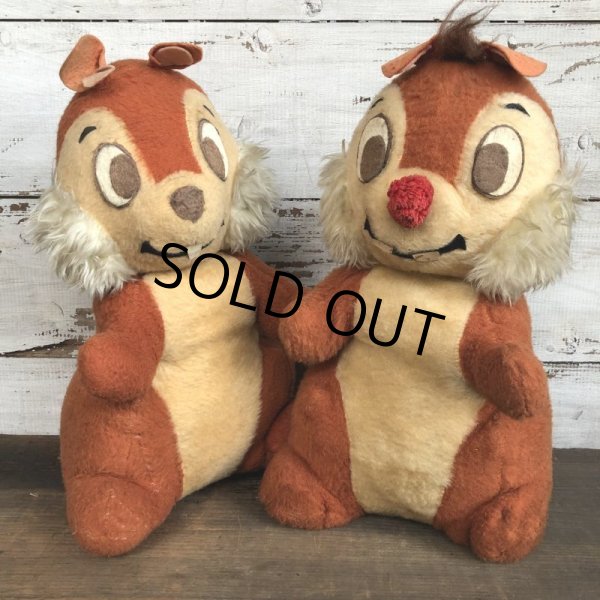 画像1: 70s Vintage Disney Chip & Dale Plush Doll Set (T176)  (1)