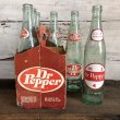 画像4: Vintage Dr Pepper 6 Bottle Pac Set (T186)  (4)