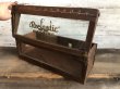 画像1: Vintage 1900s Reelastic Webbing Counter Display Wood Case (T193)  (1)