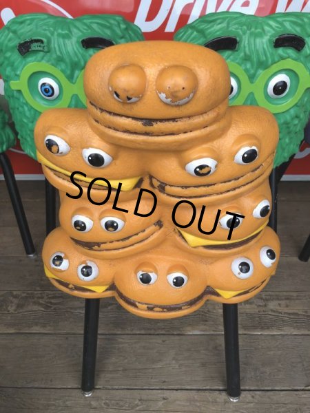 画像6: Vintage Mcdonald's Playland Chair Hamburger & Cheeseburger (S200） (6)