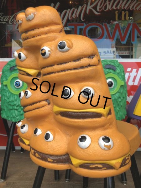 画像7: Vintage Mcdonald's Playland Chair Hamburger & Cheeseburger (S200） (7)